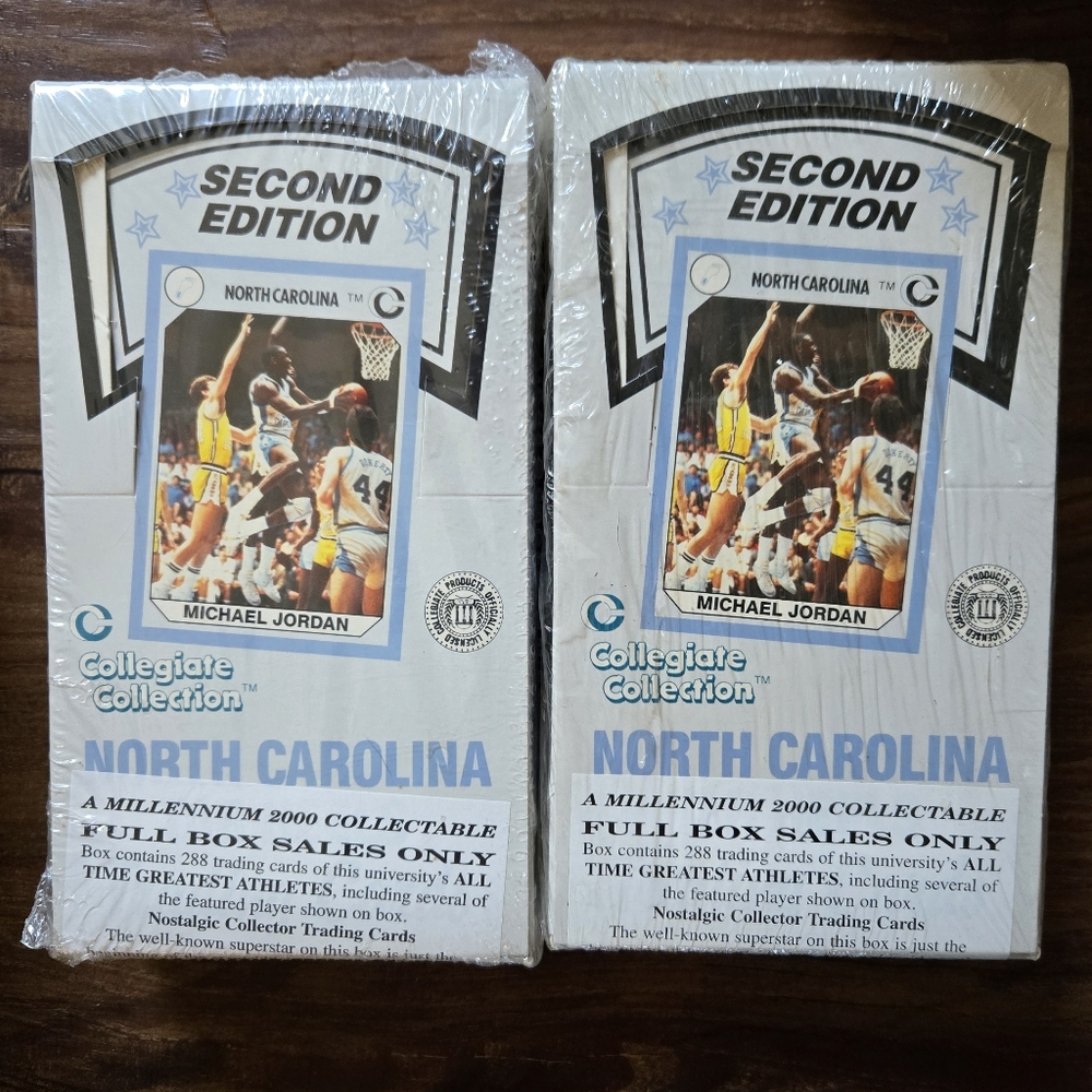 Last Sealed Box Left In My Collection! The Cleanest One! 1990 UNC 36 Pack Cards